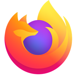 Firefox 标志：一只盘旋在地球上的火狐